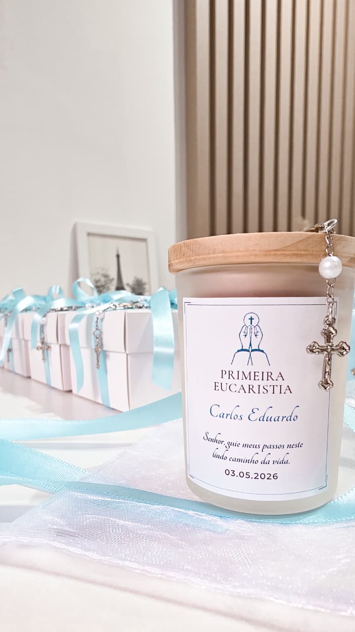 Vela personalizada Primeira Eucaristia — LaFée